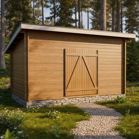 LP GARDEN pihavarasto P10, hirsitalli, 10m²